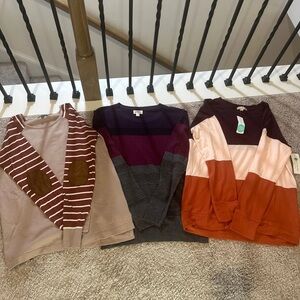 Stylish Sweater Trio in Earth Tones